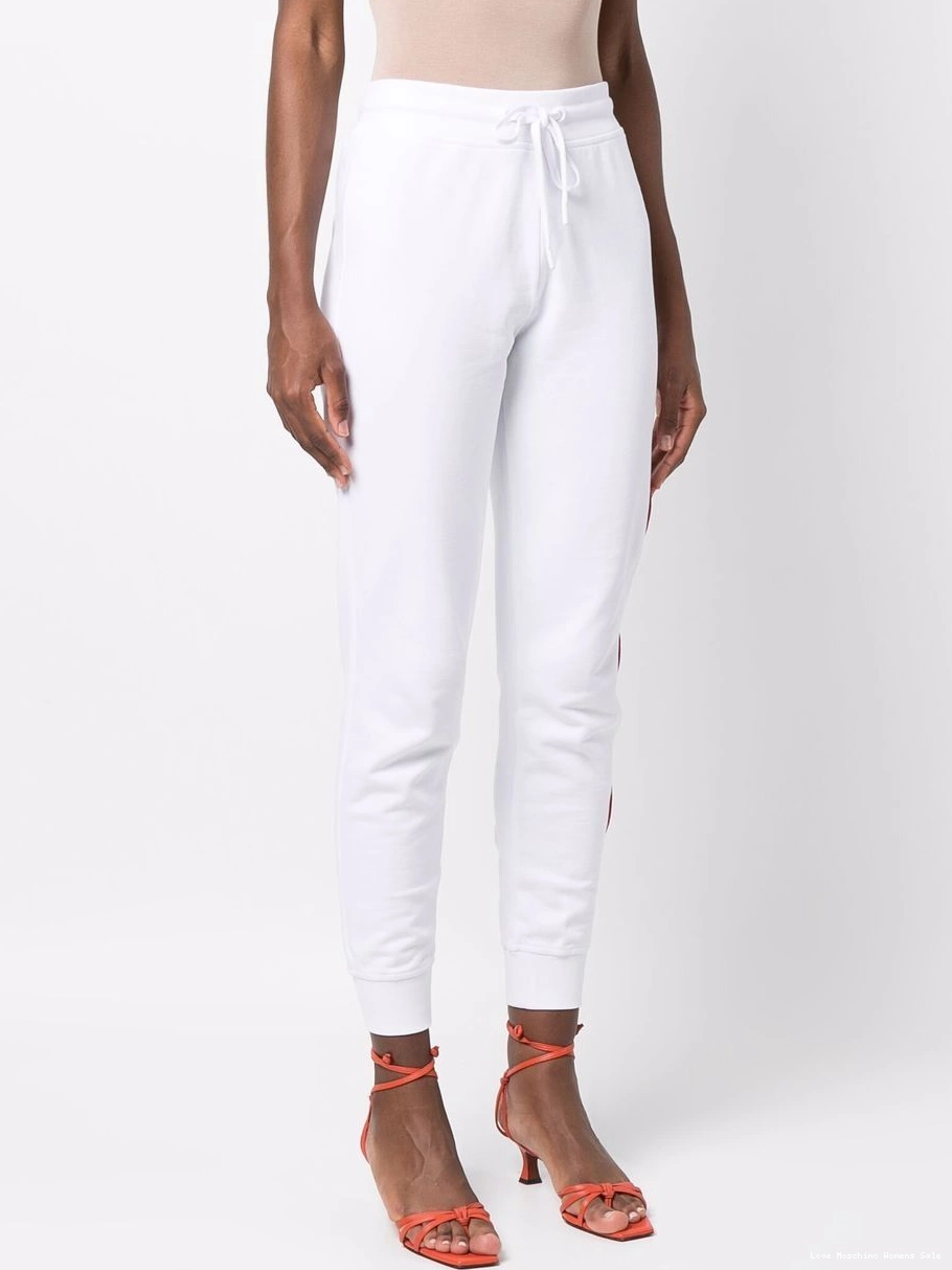 Cheap track pants heart-detail Love Women Moschino 0404